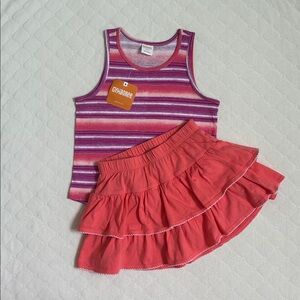 Gymboree | Orange Pink Top and Skort Bundle | 4